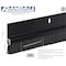 Randall 7' Black Aluminum Brush Door Sweep For Gap Up To 1" 7 FT BS-100-BLK - alternate 2
